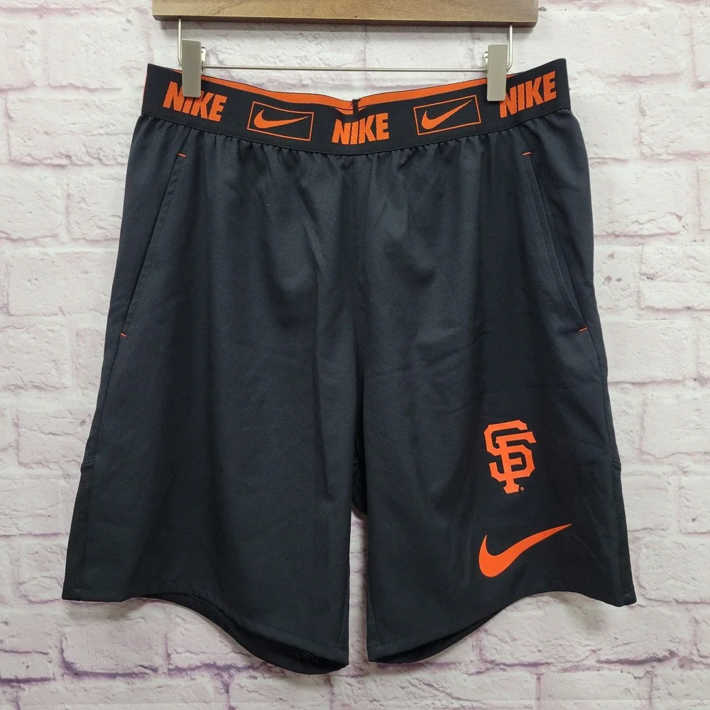 Nike San Francisco Giants Dri-FIT Training Shorts Men L Lightweight MLB Athletic